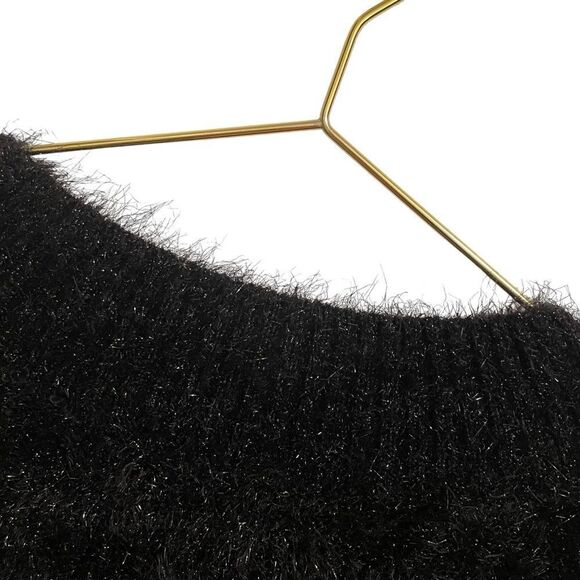 Express Black Boatneck Eyelash Sweater Size SP - Picture 7 of 9